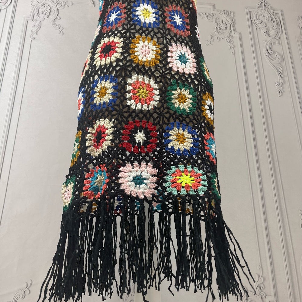 Bohemian Crochet Patchwork Dress - Picture 10 of 10